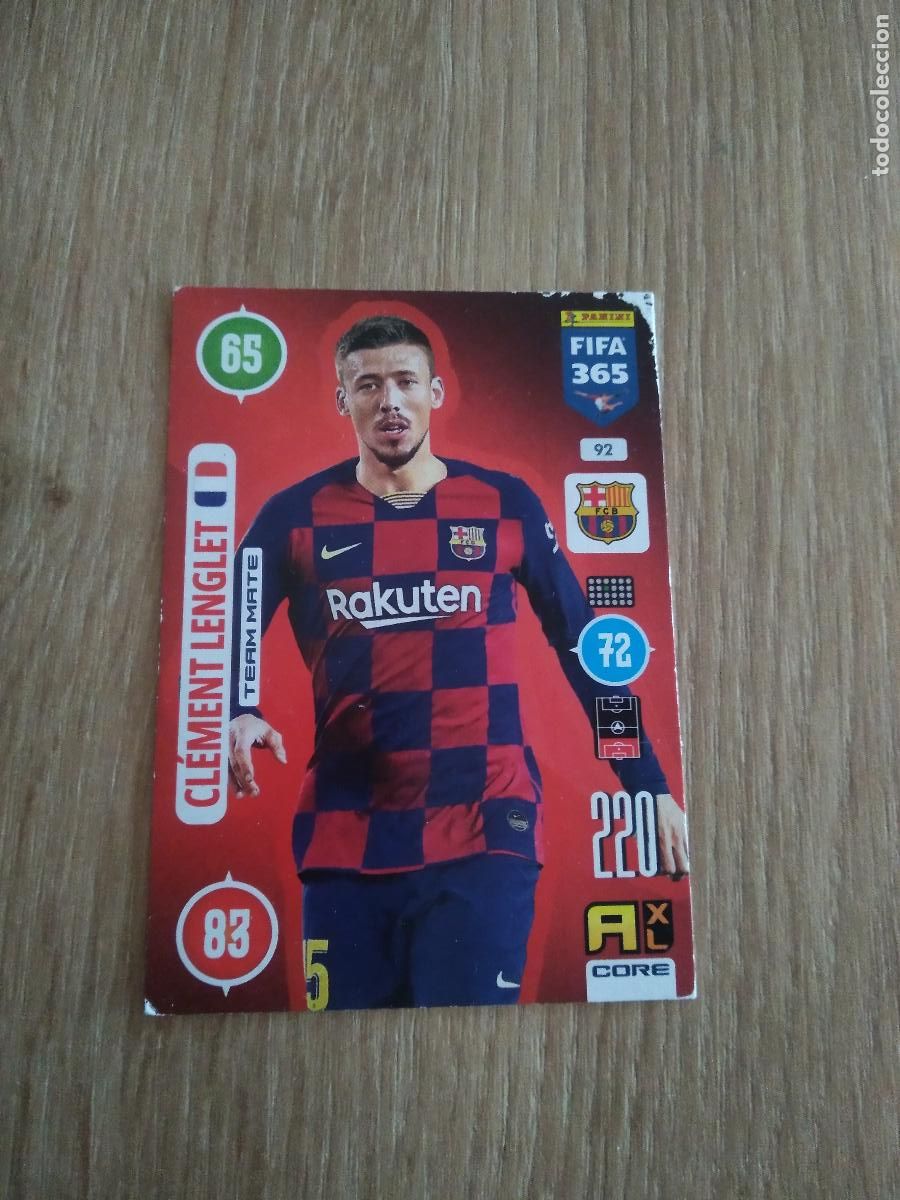 Cromos de F&uacute;tbol: 92 LENGLET BARCELONA BAR&Ccedil;A CROMO FUTBOL PANINI ADRENALYN 20-21 FIFA 365 2020-2021