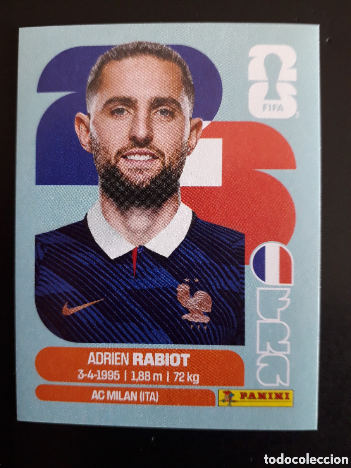 Cromos de F&uacute;tbol: RABIOT FRANCIA FRA 12 MUNDIAL F&Uacute;TBOL 2026 FIFA WORLD CUP PANINI SIN PEGAR PEDIDO M&Iacute;NIMO 3&euro;