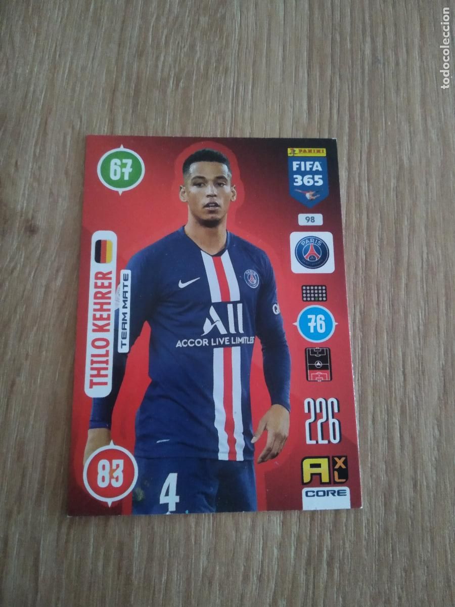 Cromos de F&uacute;tbol: 98 THILO KEHRER PARIS SAINT GERMAIN PSG CROMO FUTBOL PANINI ADRENALYN 20-21 FIFA 365 2020-2021