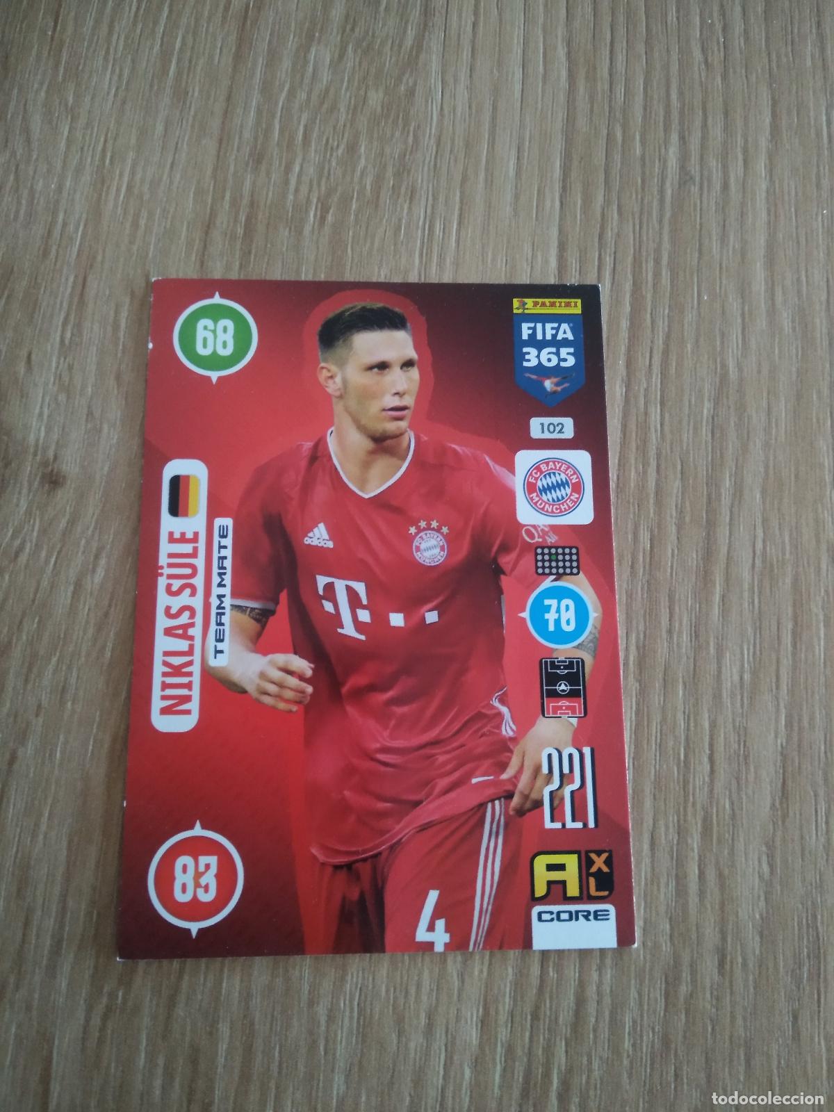Cromos de F&uacute;tbol: 102 NIKLAS SULE BAYERN MUNICH CROMO FUTBOL PANINI ADRENALYN 20-21 FIFA 365 2020-2021