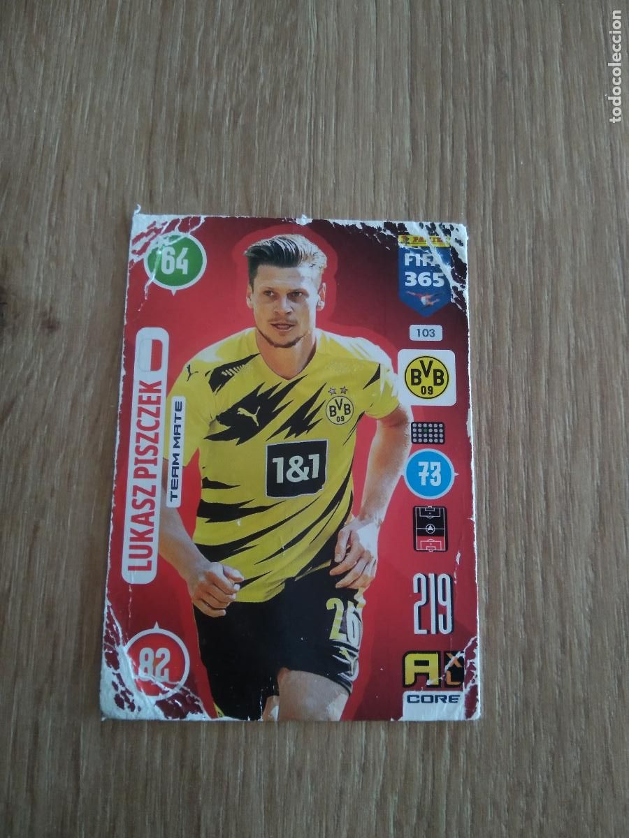 Cromos de F&uacute;tbol: 103 PISZCZEK BORUSSIA DORTMUND CROMO FUTBOL PANINI ADRENALYN 20-21 FIFA 365 2020-2021