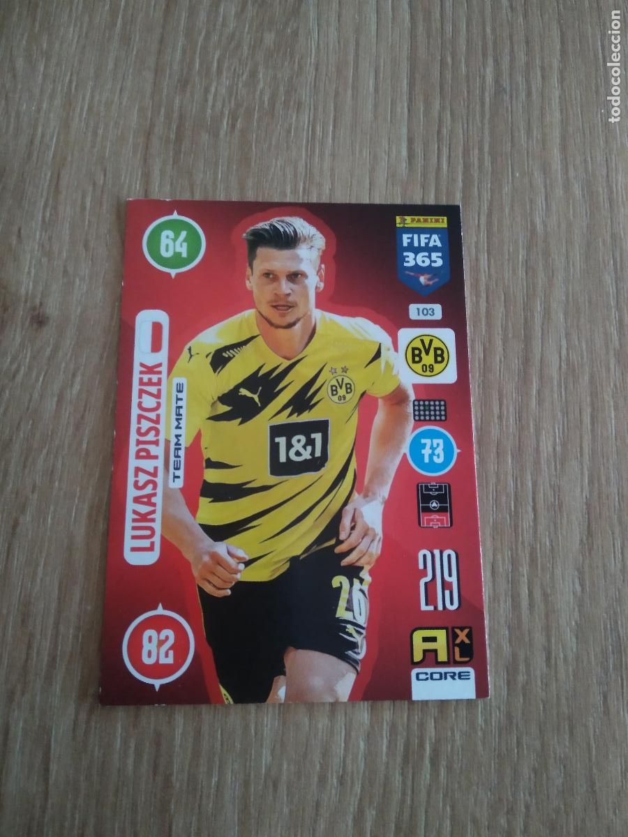 Cromos de F&uacute;tbol: 103 PISZCZEK BORUSSIA DORTMUND CROMO FUTBOL PANINI ADRENALYN 20-21 FIFA 365 2020-2021