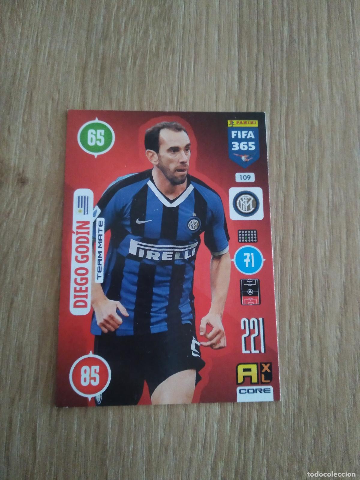 Cromos de F&uacute;tbol: 109 GODIN INTER MILAN CROMO FUTBOL PANINI ADRENALYN 20-21 FIFA 365 2020-2021