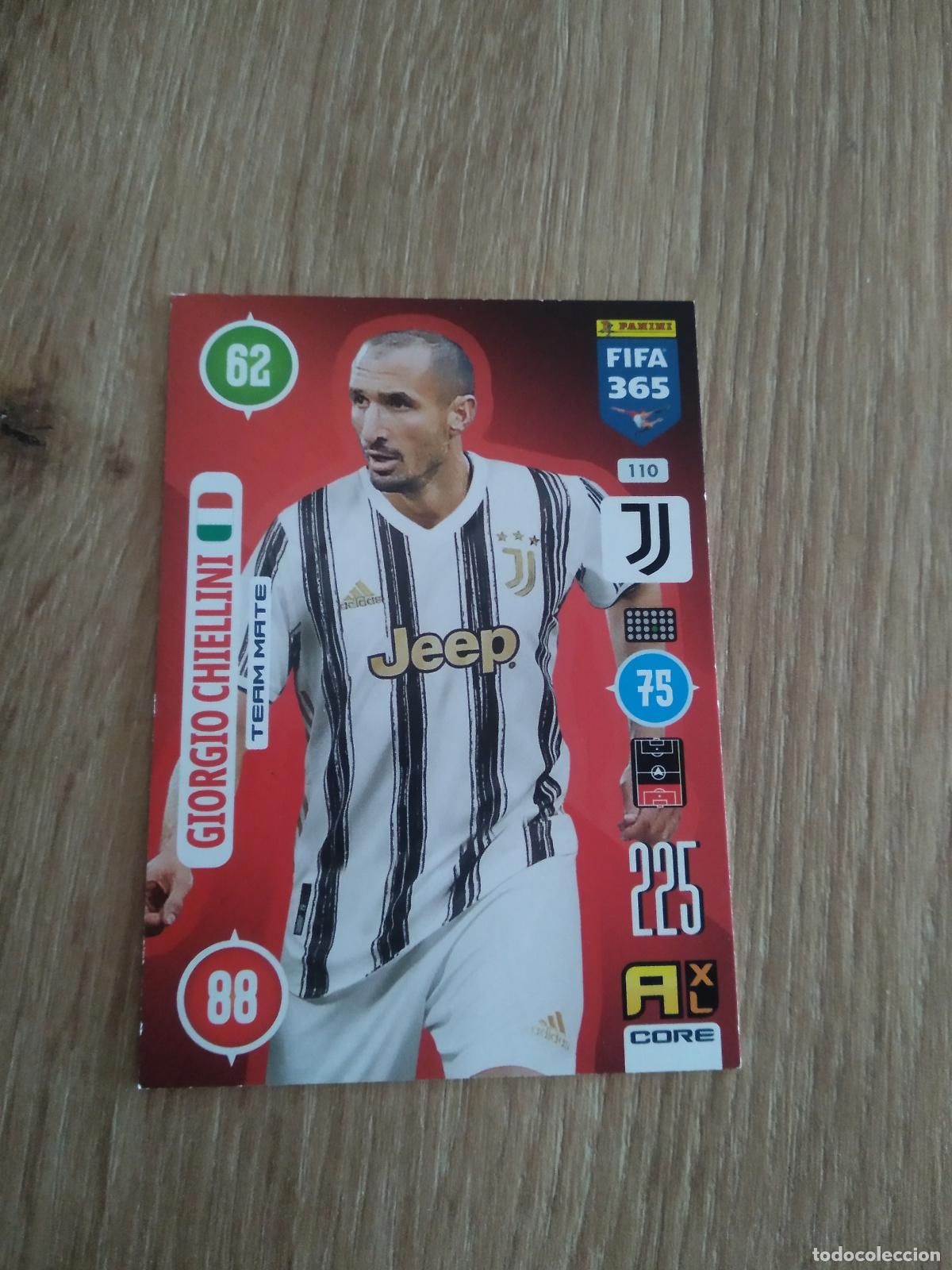 Cromos de F&uacute;tbol: 110 CHIELLINI JUVENTUS TURIN CROMO FUTBOL PANINI ADRENALYN 20-21 FIFA 365 2020-2021