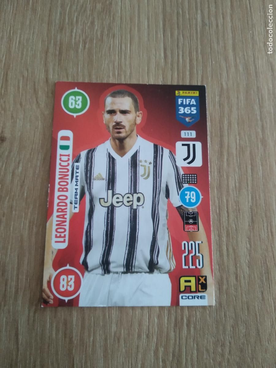 Cromos de F&uacute;tbol: 111 BONUCCI JUVENTUS TURIN CROMO FUTBOL PANINI ADRENALYN 20-21 FIFA 365 2020-2021