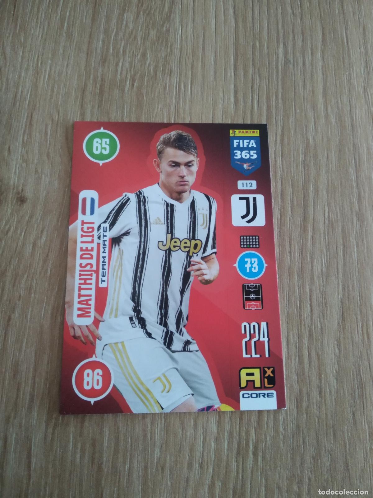 Cromos de F&uacute;tbol: 112 DE LIGT JUVENTUS TURIN CROMO FUTBOL PANINI ADRENALYN 20-21 FIFA 365 2020-2021