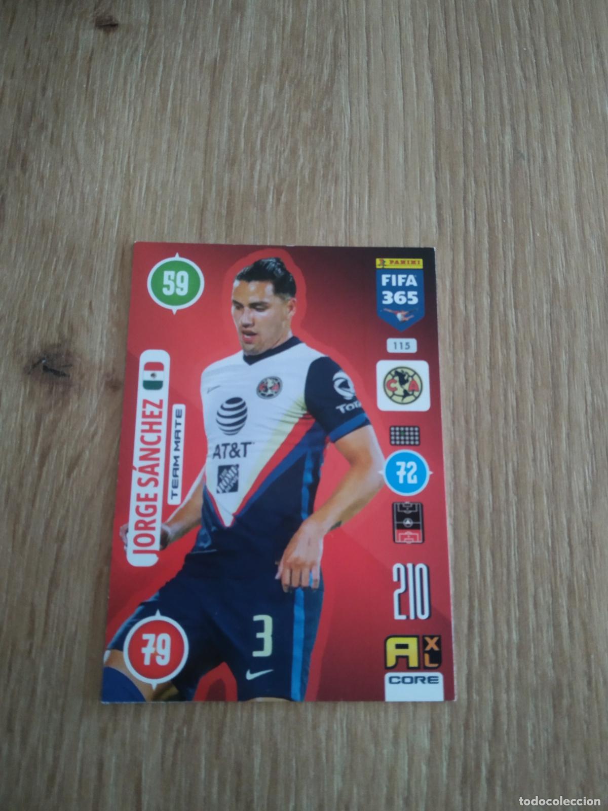 Cromos de F&uacute;tbol: 115 JORGE SANCHEZ CLUB AMERICA CROMO FUTBOL PANINI ADRENALYN 20-21 FIFA 365 2020-2021