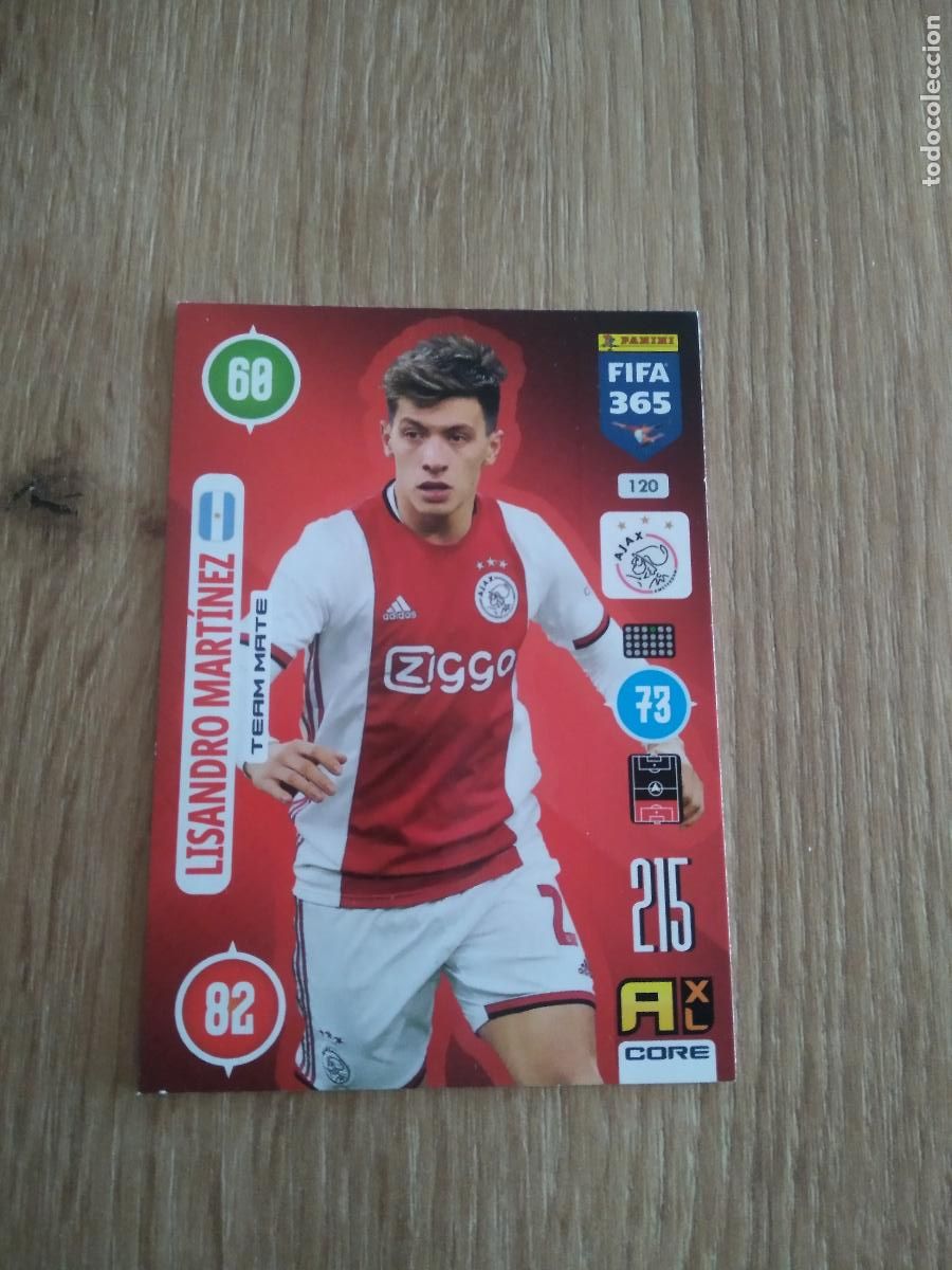Cromos de F&uacute;tbol: 120 LISANDRO MARTINEZ AJAX CROMO FUTBOL PANINI ADRENALYN 20-21 FIFA 365 2020-2021