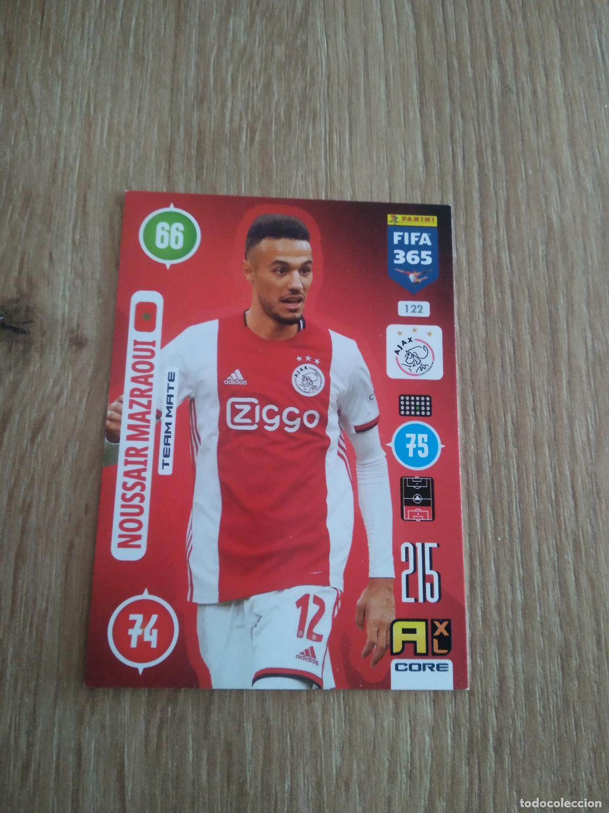 Cromos de F&uacute;tbol: 122 NOUSSAIR MAZRAOUI AJAX CROMO FUTBOL PANINI ADRENALYN 20-21 FIFA 365 2020-2021