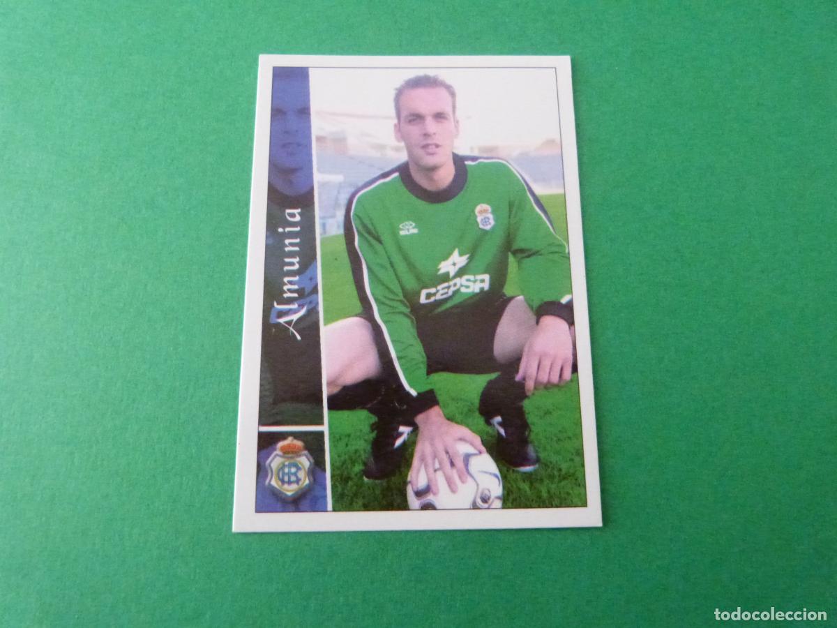 Cromos de F&uacute;tbol: TRADING CARD FUTBOL ALMUNIA RECREATIVO DE HUELVA N&ordm; 518 FICHAS LIGA MUNDICROMO 2003/02-03