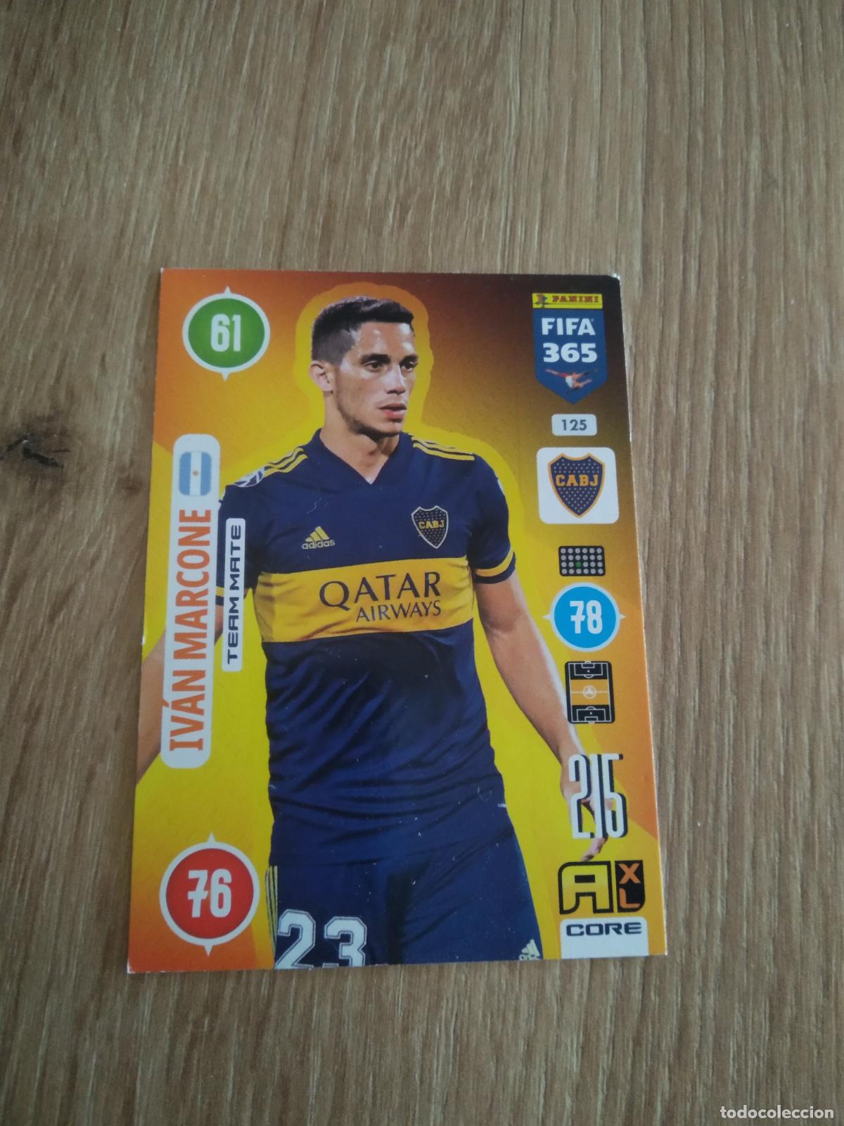 Cromos de F&uacute;tbol: 125 IVAN MARCONE BOCA JUNIORS CROMO FUTBOL PANINI ADRENALYN 20-21 FIFA 365 2020-2021