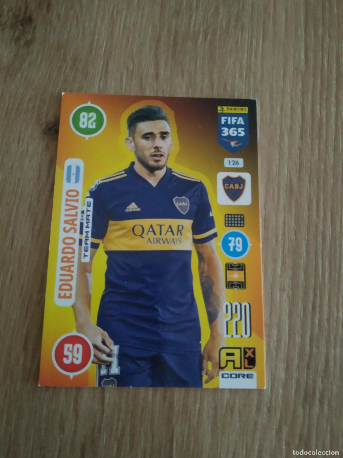Cromos de F&uacute;tbol: 126 SALVIO BOCA JUNIORS CROMO FUTBOL PANINI ADRENALYN 20-21 FIFA 365 2020-2021