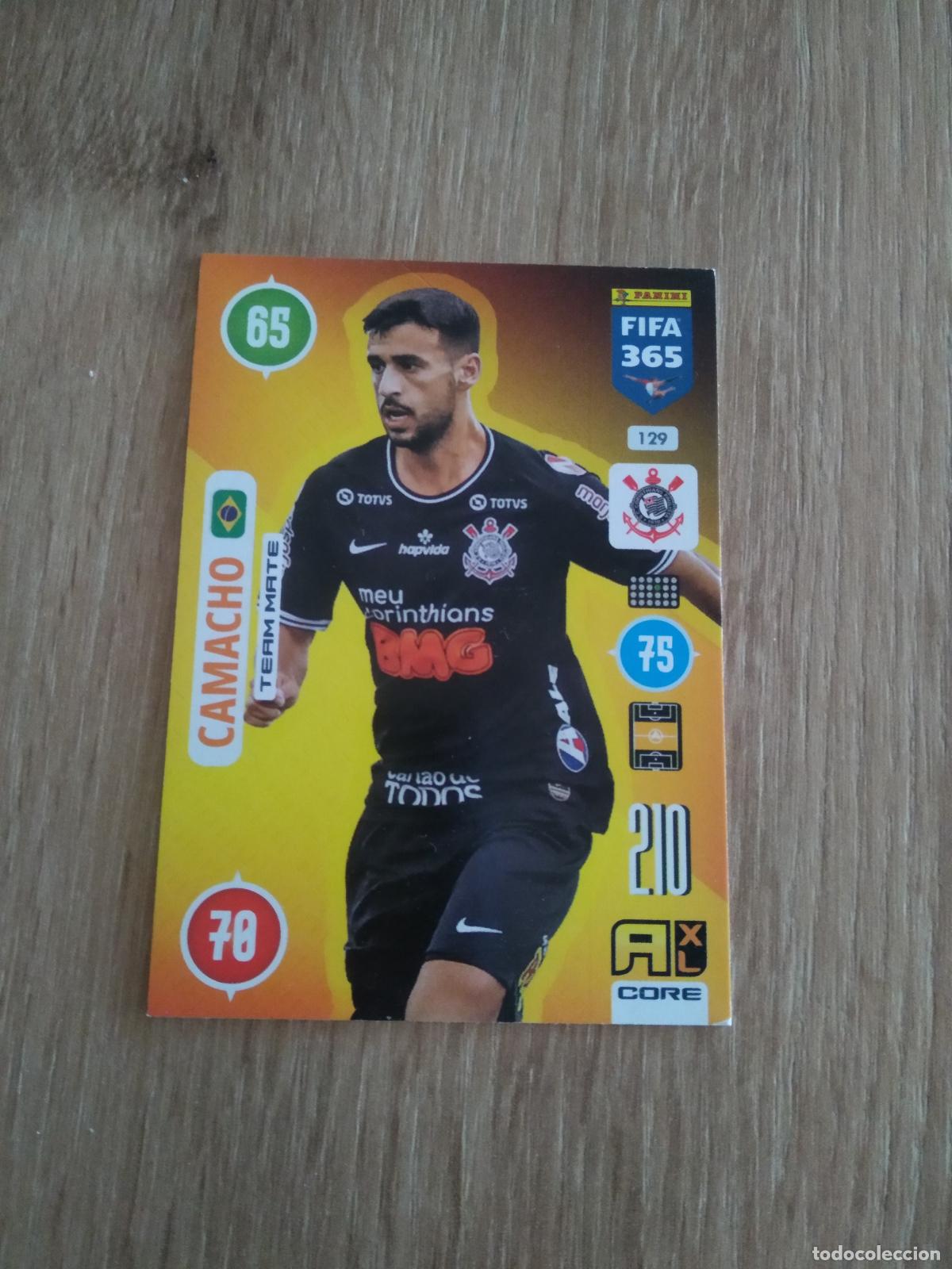 Cromos de F&uacute;tbol: 129 CAMACHO CORINTHIANS CROMO FUTBOL PANINI ADRENALYN 20-21 FIFA 365 2020-2021
