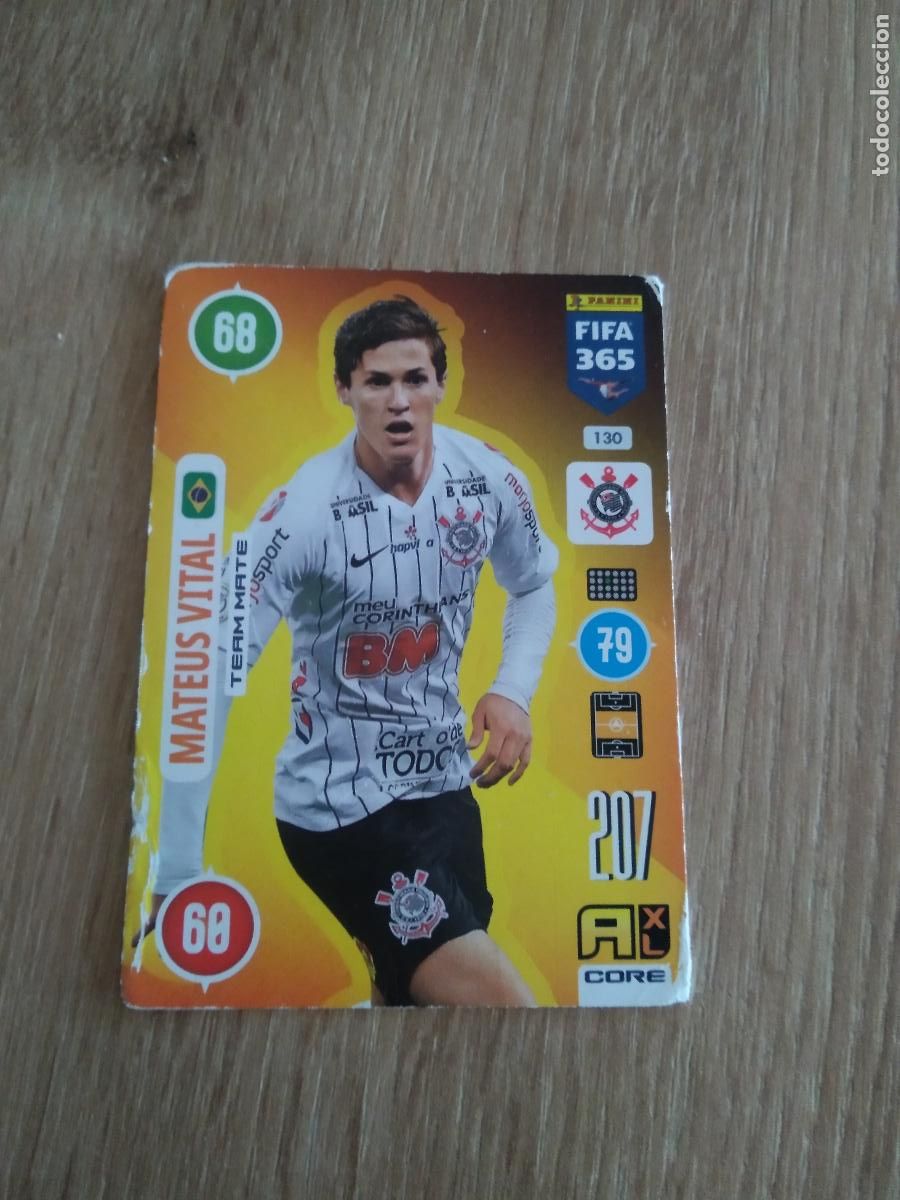 Cromos de F&uacute;tbol: 130 MATEUS VITAL CORINTHIANS CROMO FUTBOL PANINI ADRENALYN 20-21 FIFA 365 2020-2021