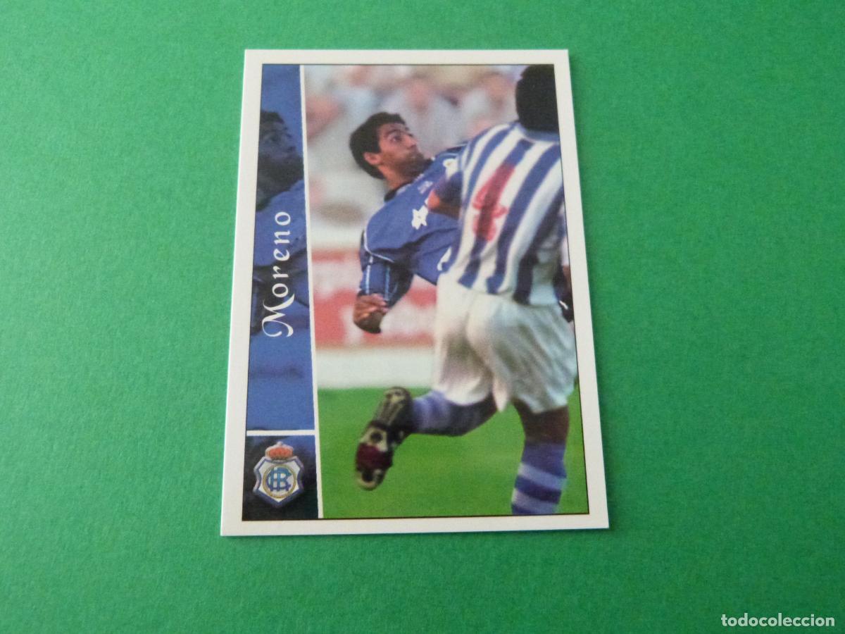 Cromos de F&uacute;tbol: TRADING CARD FUTBOL MORENO RECREATIVO DE HUELVA N&ordm; 530 FICHAS LIGA MUNDICROMO 2003/02-03