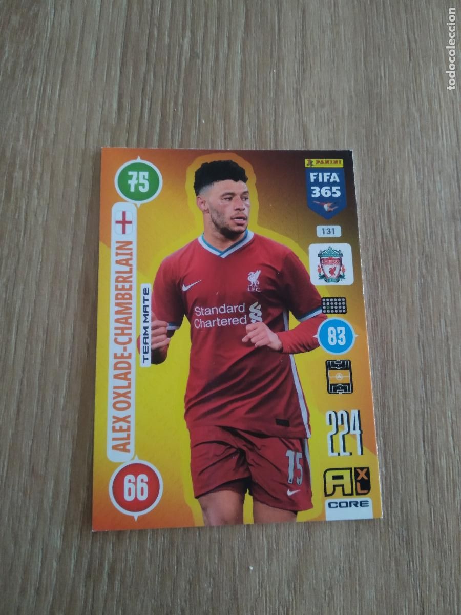 Cromos de F&uacute;tbol: 131 OXLADE-CHAMBERLAIN LIVERPOOL CROMO FUTBOL PANINI ADRENALYN 20-21 FIFA 365 2020-2021