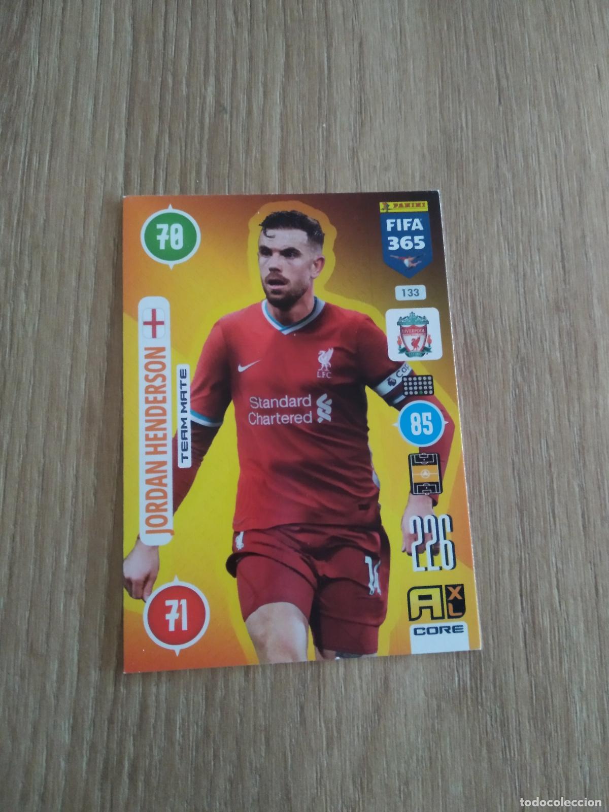 Cromos de F&uacute;tbol: 133 JORDAN HENDERSON LIVERPOOL CROMO FUTBOL PANINI ADRENALYN 20-21 FIFA 365 2020-2021