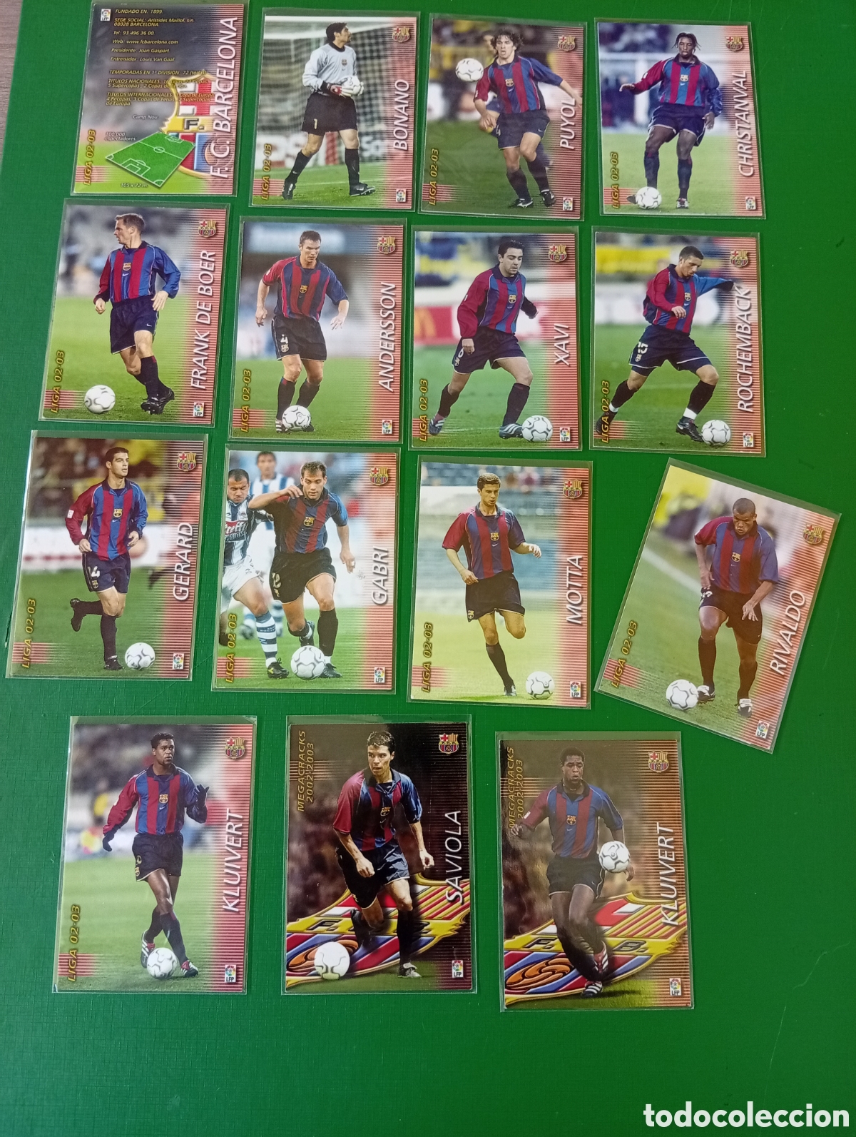 Cromos de F&uacute;tbol: Cromos de liga 02/03 megas