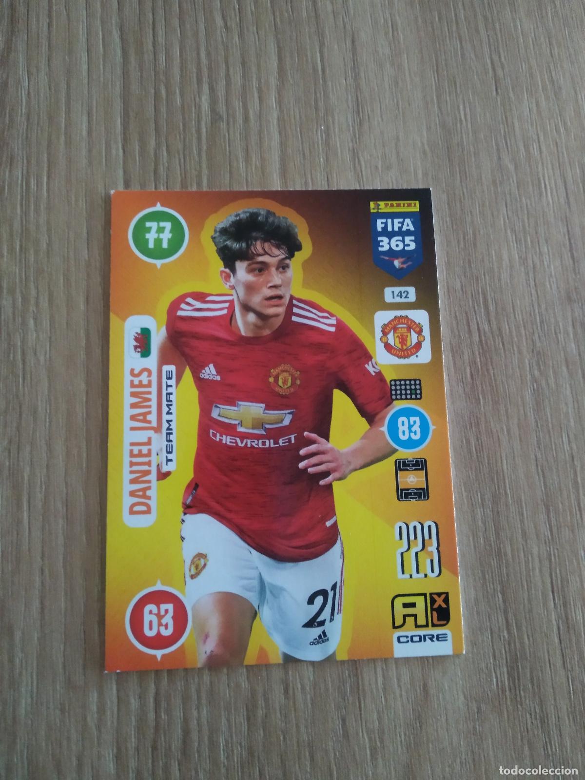 Cromos de F&uacute;tbol: 142 DANIEL JAMES MANCHESTER UNITED CROMO FUTBOL PANINI ADRENALYN 20-21 FIFA 365 2020-2021