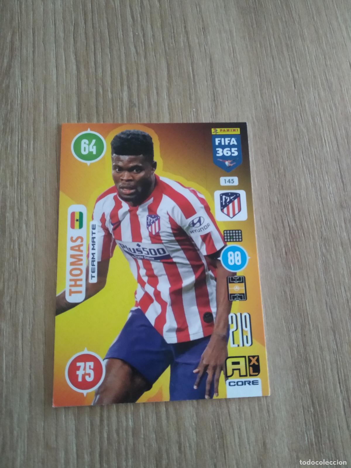 Cromos de F&uacute;tbol: 145 THOMAS ATLETICO DE MADRID CROMO FUTBOL PANINI ADRENALYN 20-21 FIFA 365 2020-2021