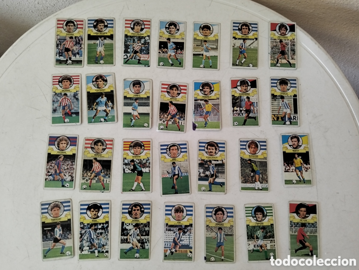 Fu&szlig;ball-Sticker: Lote de 73 cromos de f&uacute;tbol temporada 86/87