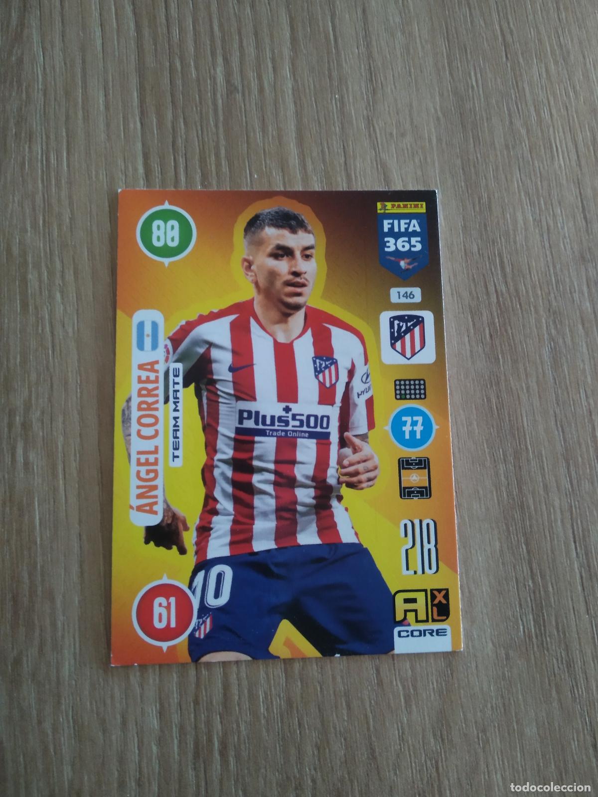 Cromos de F&uacute;tbol: 146 ANGEL CORREA ATLETICO DE MADRID CROMO FUTBOL PANINI ADRENALYN 20-21 FIFA 365 2020-2021
