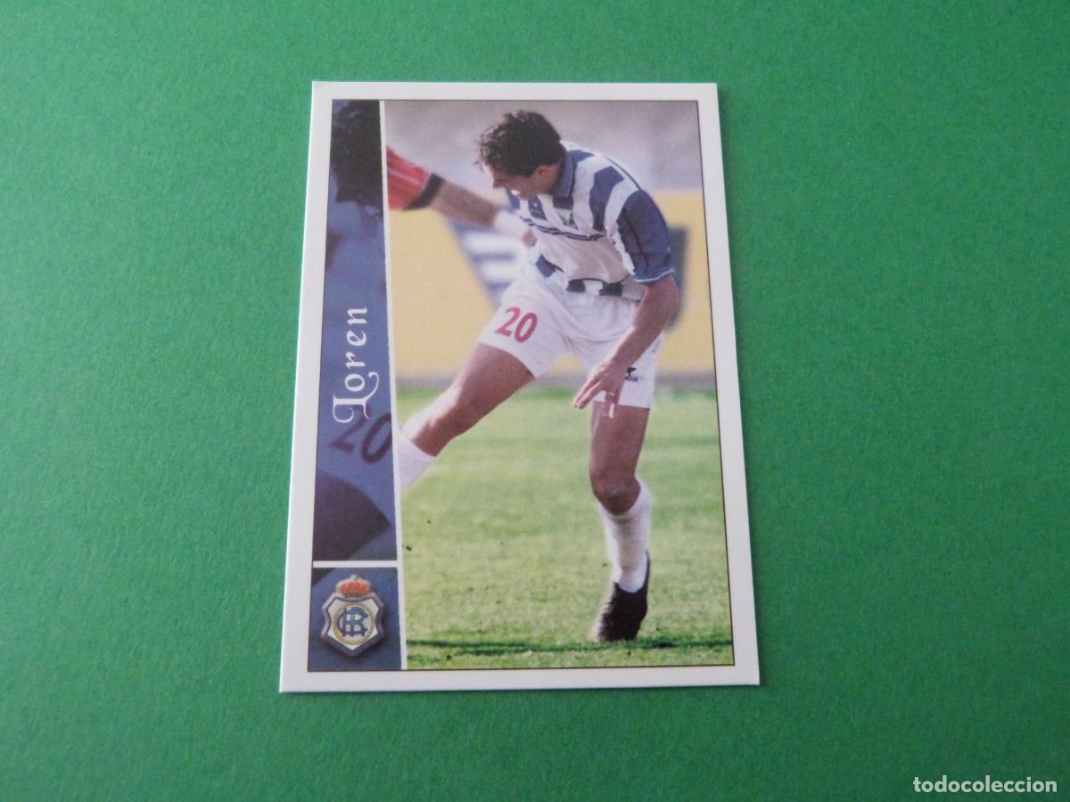 Cromos de F&uacute;tbol: TRADING CARD FUTBOL LOREN ERROR RECREATIVO DE HUELVA N&ordm; 525 FICHAS LIGA MUNDICROMO 2003/02-03