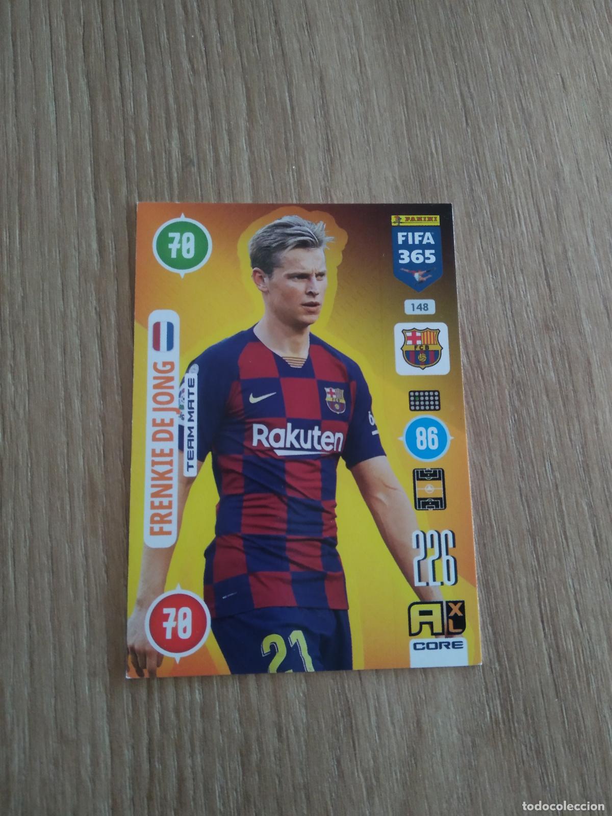 Cromos de F&uacute;tbol: 148 DE JONG BARCELONA BAR&Ccedil;A CROMO FUTBOL PANINI ADRENALYN 20-21 FIFA 365 2020-2021