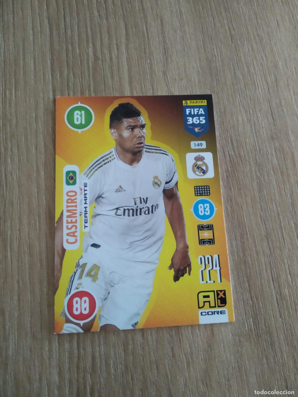 Cromos de F&uacute;tbol: 149 CASEMIRO REAL MADRID CROMO FUTBOL PANINI ADRENALYN 20-21 FIFA 365 2020-2021