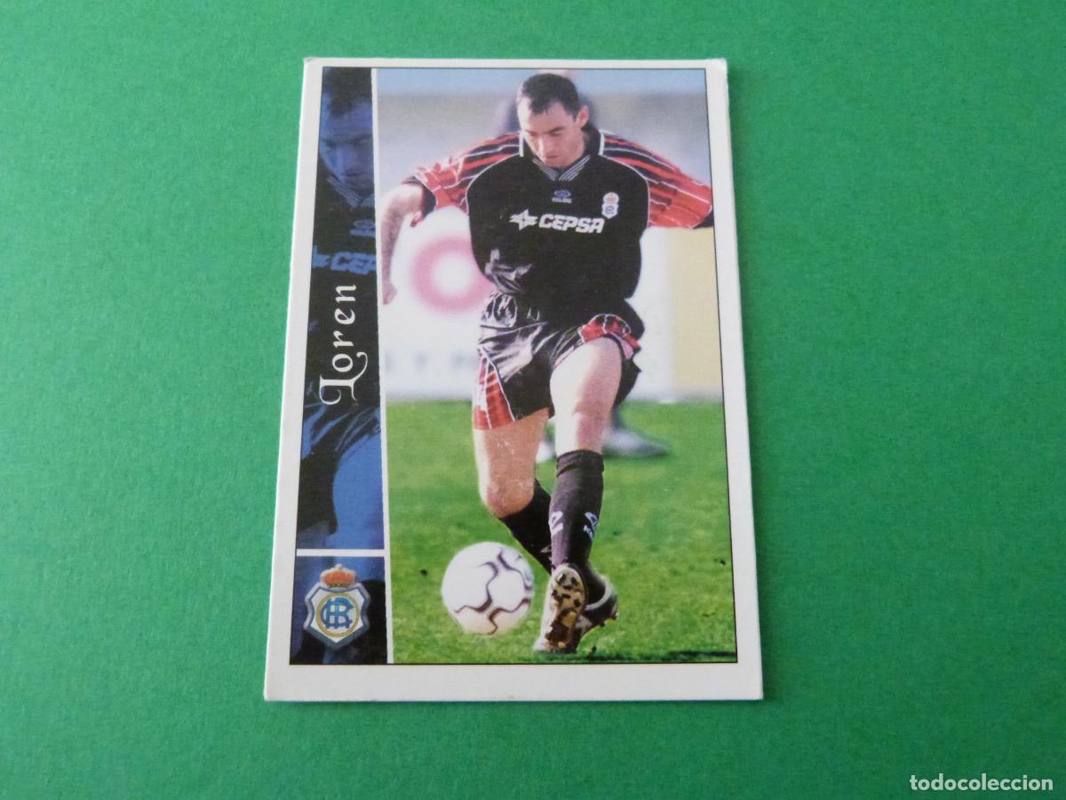 Football Stickers: TRADING CARD FUTBOL LOREN CORREGIDO RECREATIVO DE HUELVA N&ordm; 525 FICHAS LIGA MUNDICROMO 2003/02-03