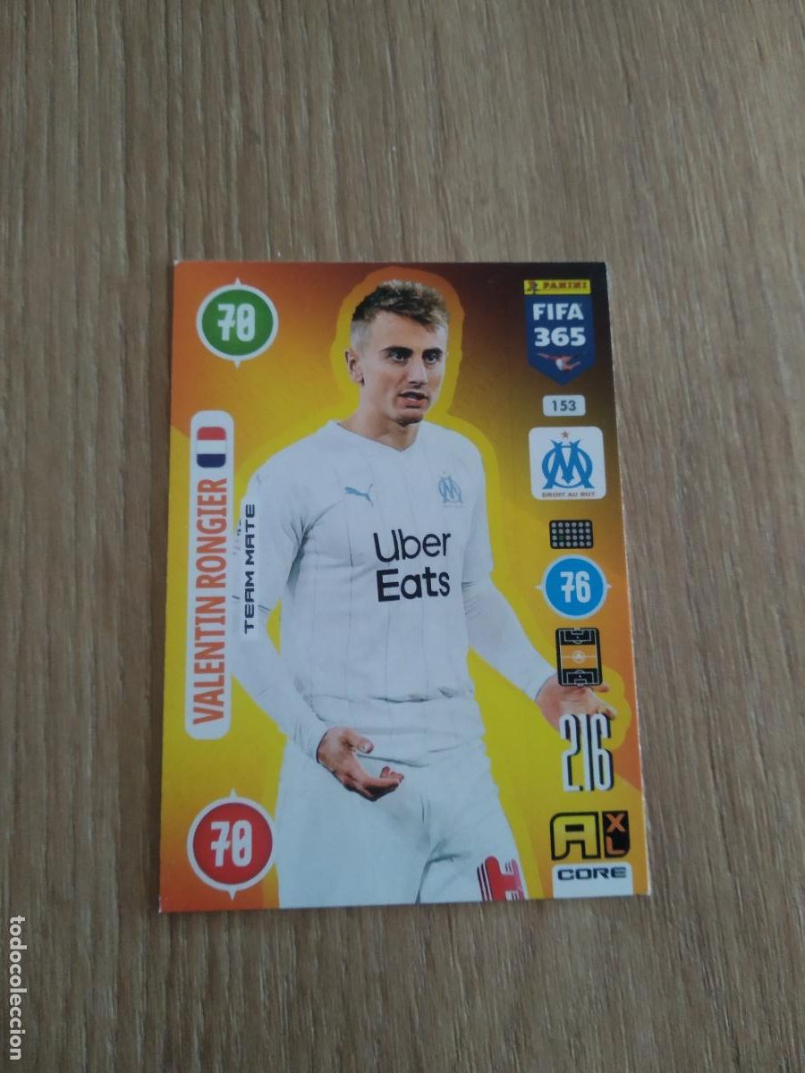 Cromos de F&uacute;tbol: 153 RONGIER OLYMPIQUE MARSELLA CROMO FUTBOL PANINI ADRENALYN 20-21 FIFA 365 2020-2021