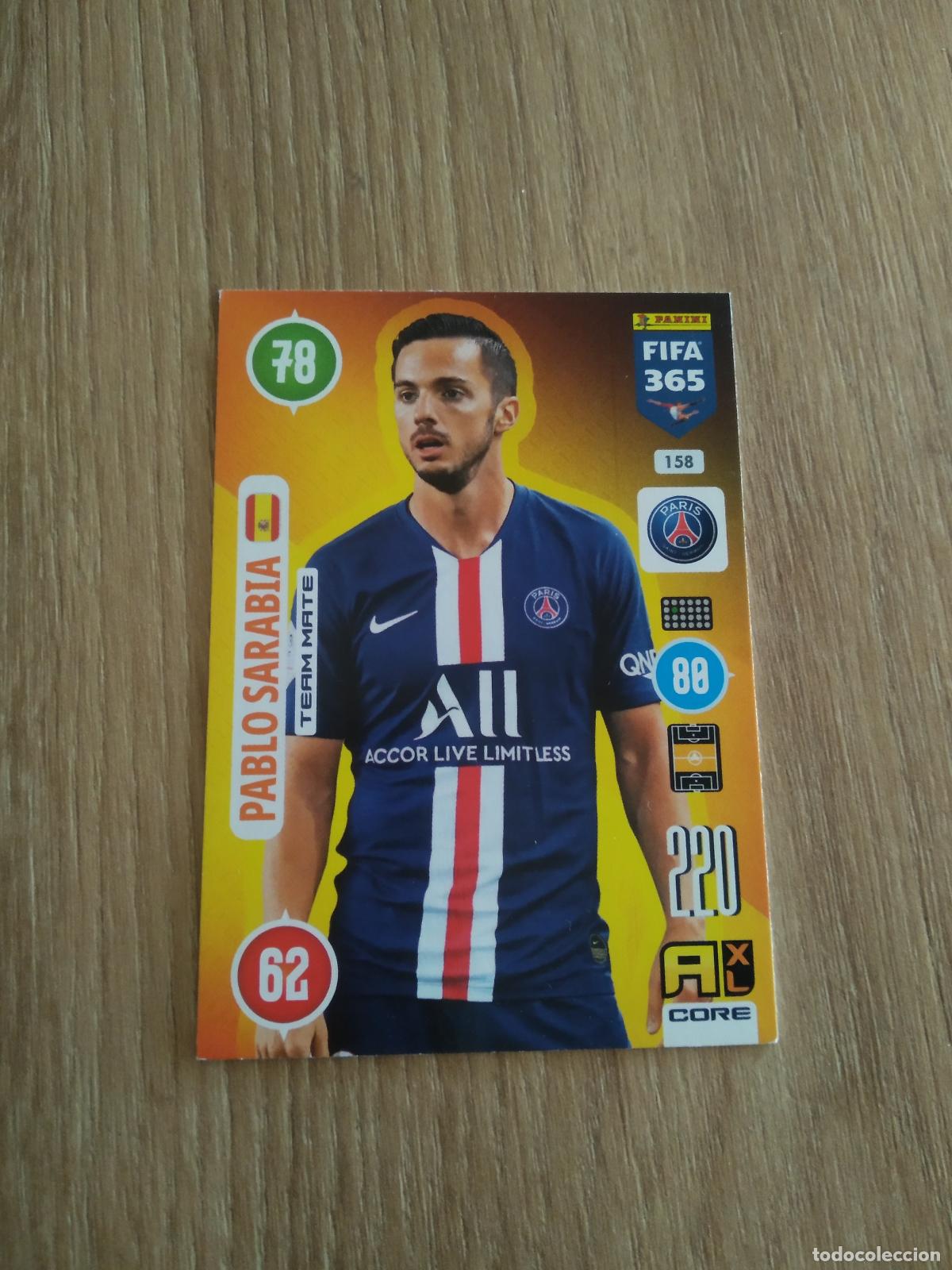 Cartes &agrave; collectionner de Football: 158 SARABIA PARIS SAINT GERMAIN CROMO FUTBOL PANINI ADRENALYN 20-21 FIFA 365 2020-2021