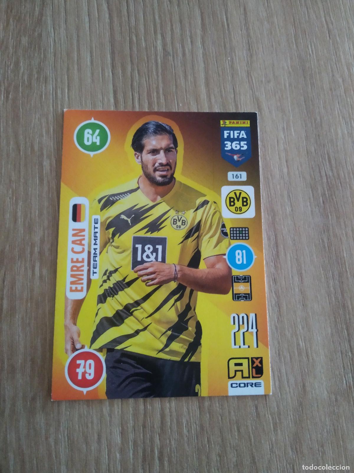 Cromos de F&uacute;tbol: 161 EMRE CAN BORUSSIA DORTMUND CROMO FUTBOL PANINI ADRENALYN 20-21 FIFA 365 2020-2021