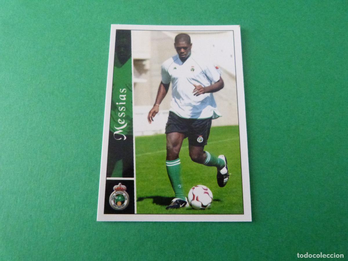 Cromos de F&uacute;tbol: TRADING CARD FUTBOL MESSIAS RACING SANTANDER N&ordm; 493 FICHAS LIGA MUNDICROMO 2003/02-03