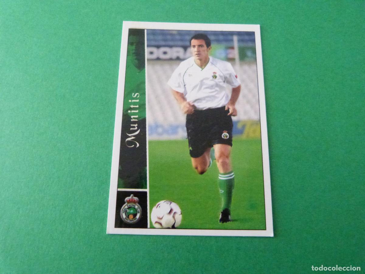Cromos de F&uacute;tbol: TRADING CARD FUTBOL MUNITIS RACING SANTANDER N&ordm; 498 FICHAS LIGA MUNDICROMO 2003/02-03