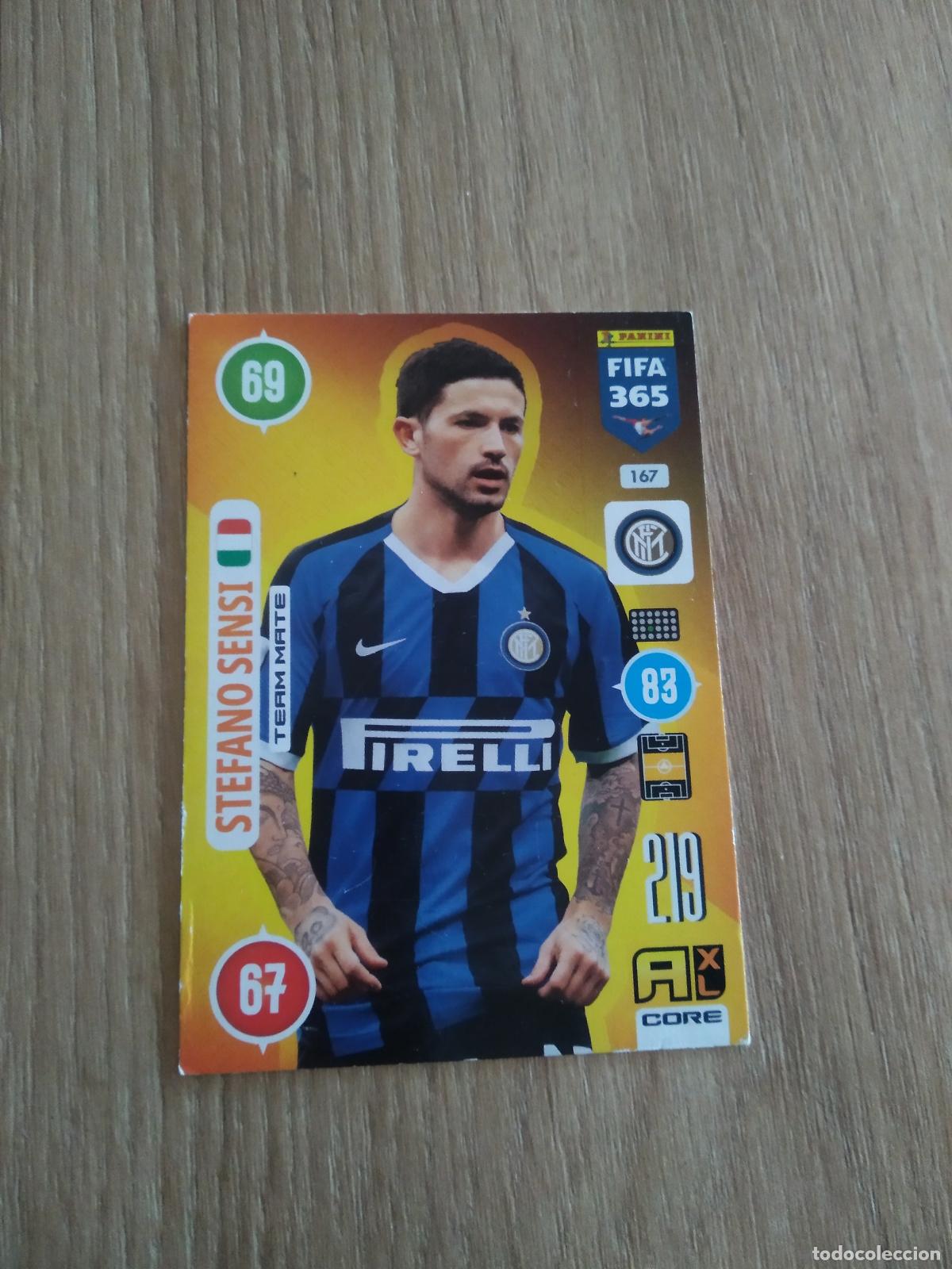Football Stickers: 167 STEFANO SENSI INTER MILAN CROMO FUTBOL PANINI ADRENALYN 20-21 FIFA 365 2020-2021