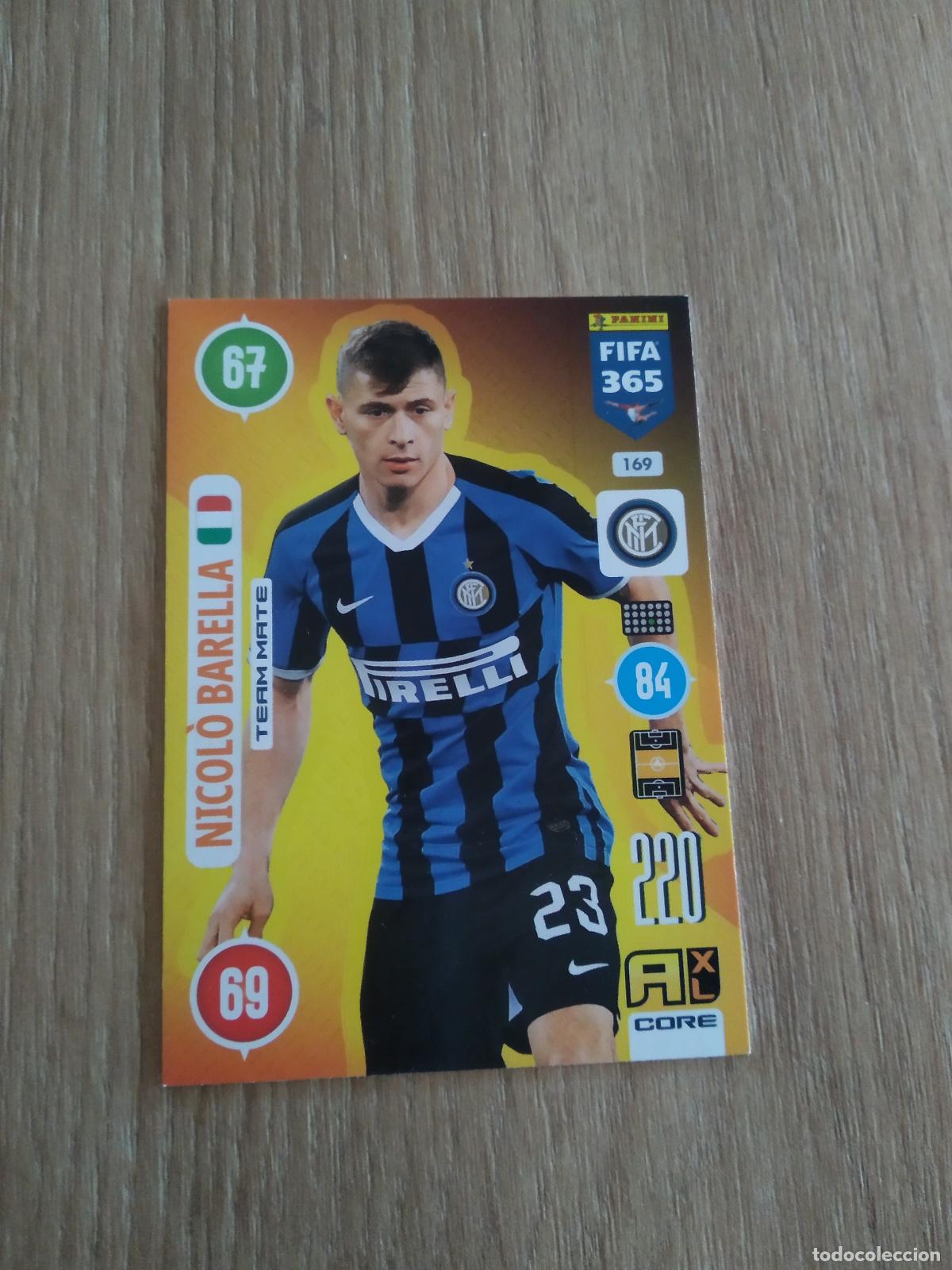 Cromos de F&uacute;tbol: 169 BARELLA INTER MILAN CROMO FUTBOL PANINI ADRENALYN 20-21 FIFA 365 2020-2021