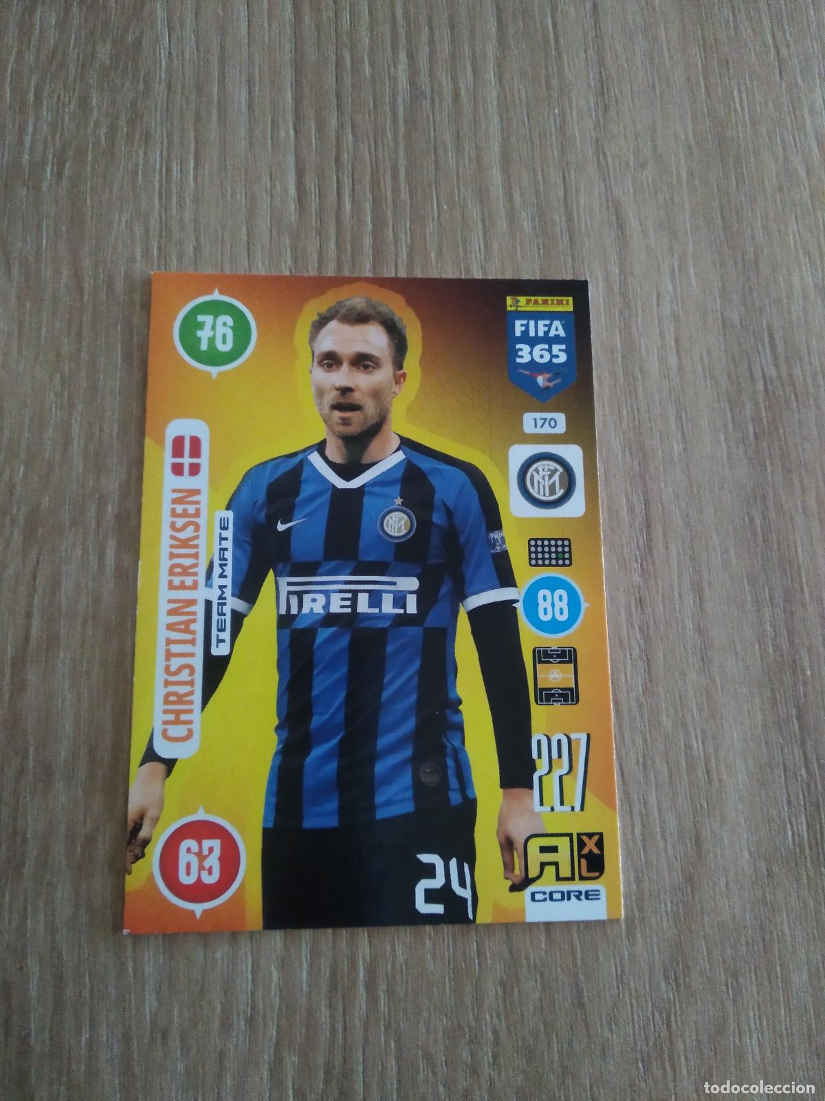 Cromos de F&uacute;tbol: 170 ERIKSEN INTER MILAN CROMO FUTBOL PANINI ADRENALYN 20-21 FIFA 365 2020-2021