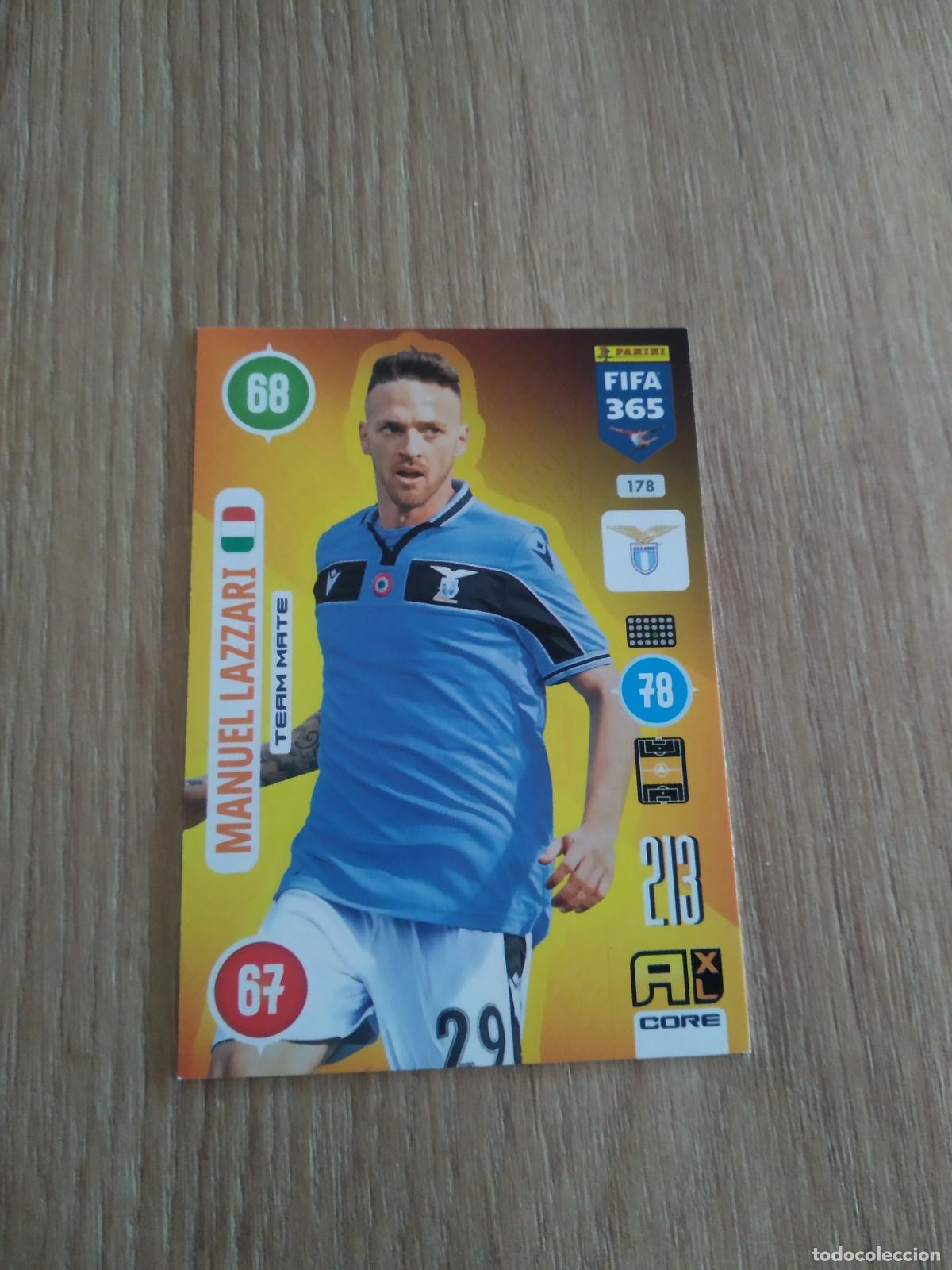 Cromos de F&uacute;tbol: 178 MANUEL LAZZARI LAZIO CROMO FUTBOL PANINI ADRENALYN 20-21 FIFA 365 2020-2021