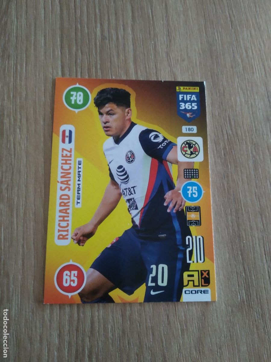 Cromos de F&uacute;tbol: 180 RICHARD SANCHEZ CLUB AMERICA CROMO FUTBOL PANINI ADRENALYN 20-21 FIFA 365 2020-2021