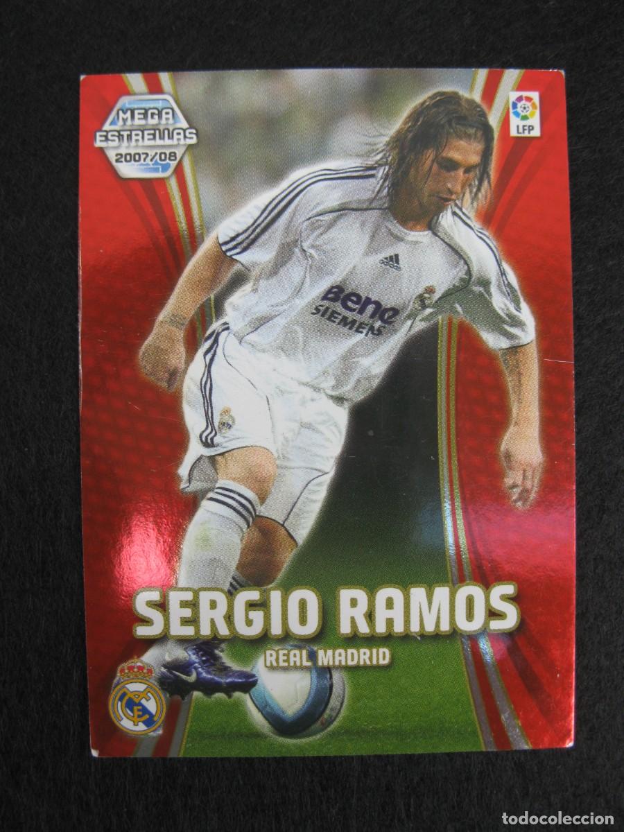 Cromos de F&uacute;tbol: SERGIO RAMOS (R. MADRID) - N&ordm; 366 - MEGAESTRELLAS - MEGACRACKS 2007-2008 - PANINI - 07-08.