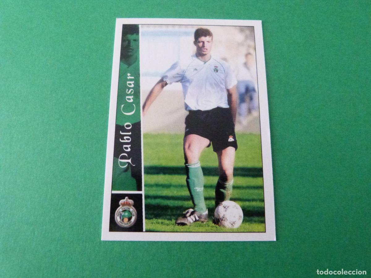 Cromos de F&uacute;tbol: TRADING CARD FUTBOL PABLO CASAR RACING SANTANDER N&ordm; 597 + FICHAS LIGA MUNDICROMO 2003/02-03