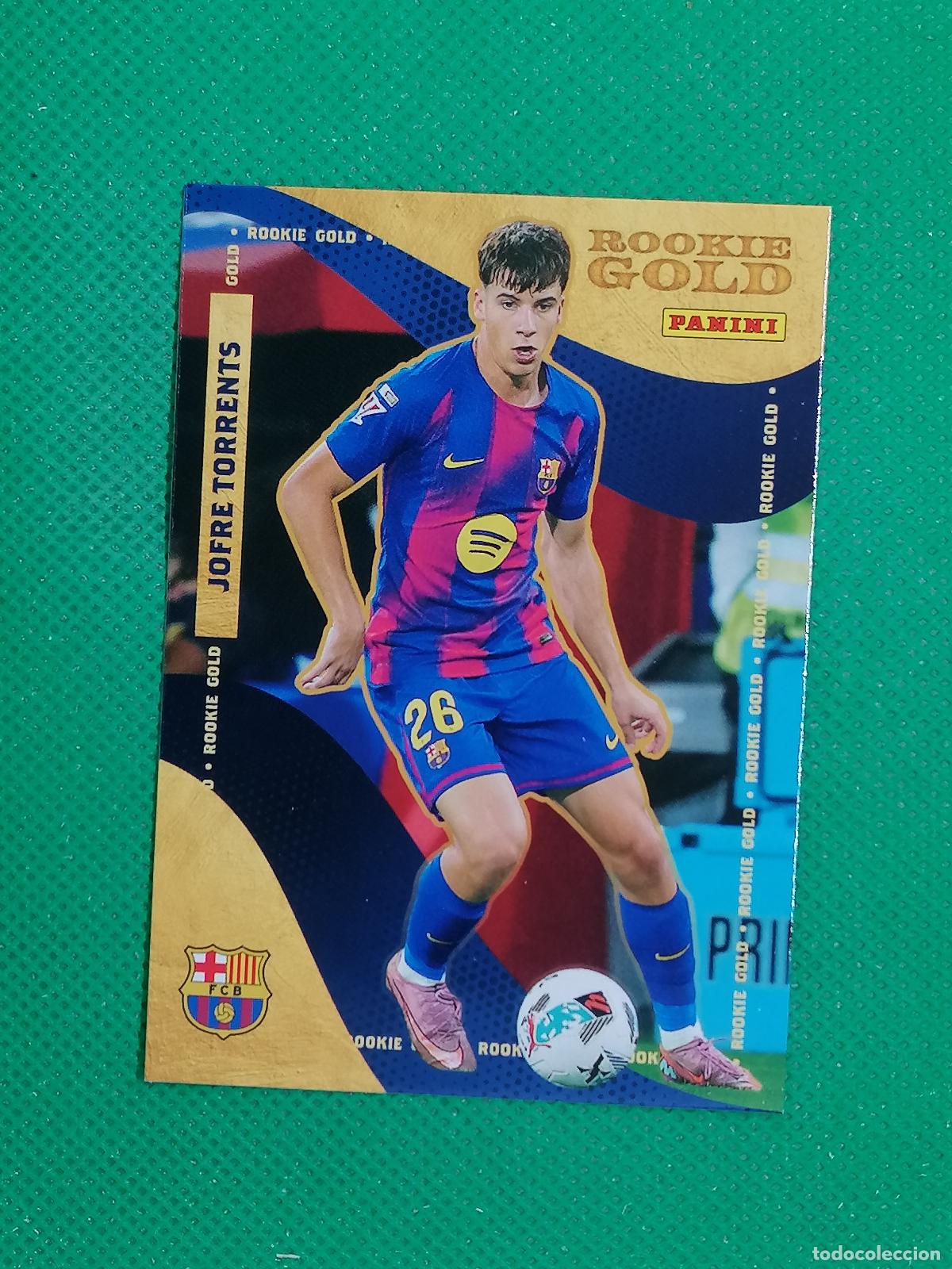 Cromos de F&uacute;tbol: 57 JOFRE TORRENTS ROOKIE GOLD ⚽ PANINI CLUB BARCELONA CARD 25 26 2025 2026 ⚽