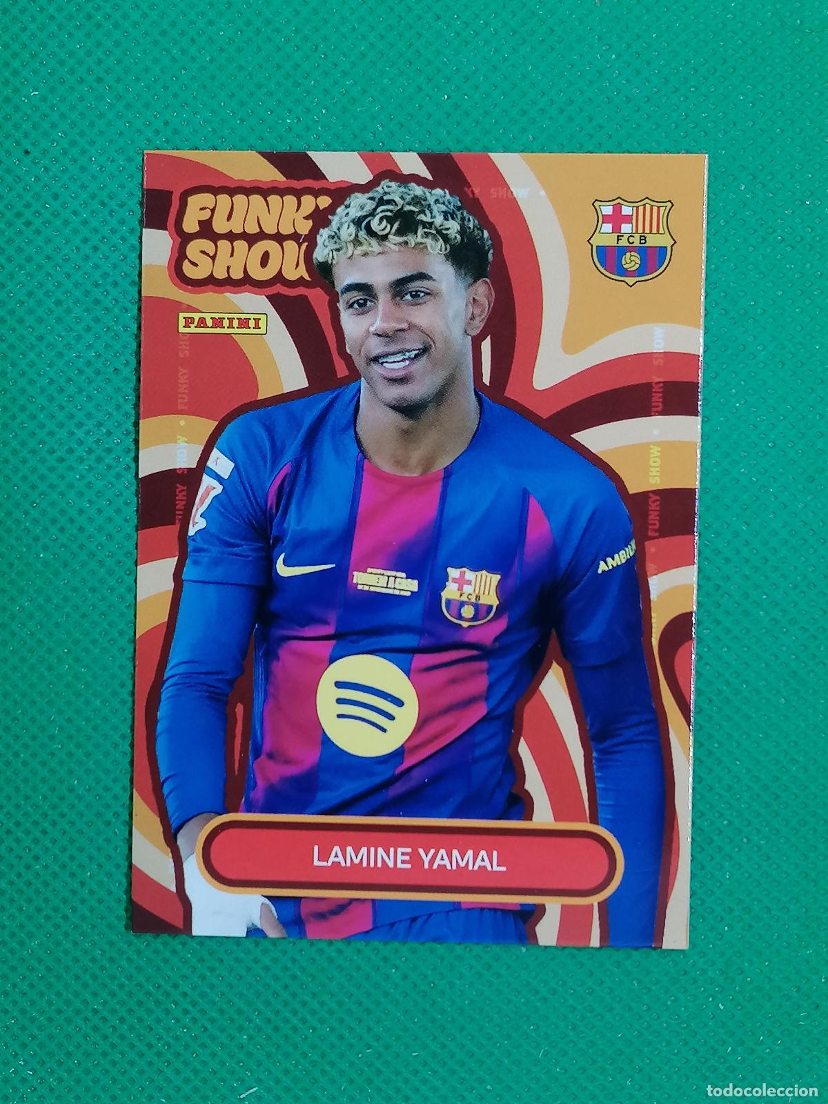 Cromos de F&uacute;tbol: 54 LAMINE YAMAL FUNKY SHOW ⚽ PANINI CLUB BARCELONA CARD 25 26 2025 2026 ⚽