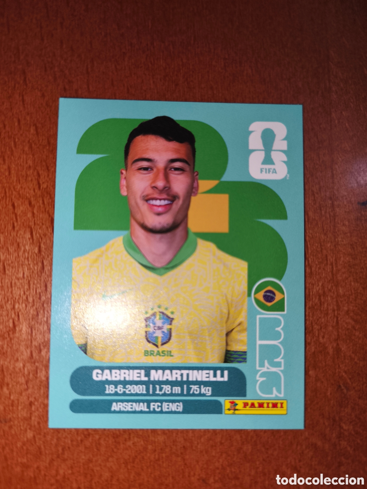 Cromos de F&uacute;tbol: BRA18 Gabriel Martinelli BRA 18 Fifa World Cup 2026 Brasil