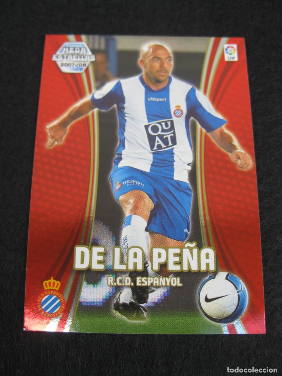 Cromos de F&uacute;tbol: DE LA PE&Ntilde;A (R.C.D. ESPANYOL) - N&ordm; 373 - MEGAESTRELLAS - MEGACRACKS 2007-2008 - PANINI - 07-08.
