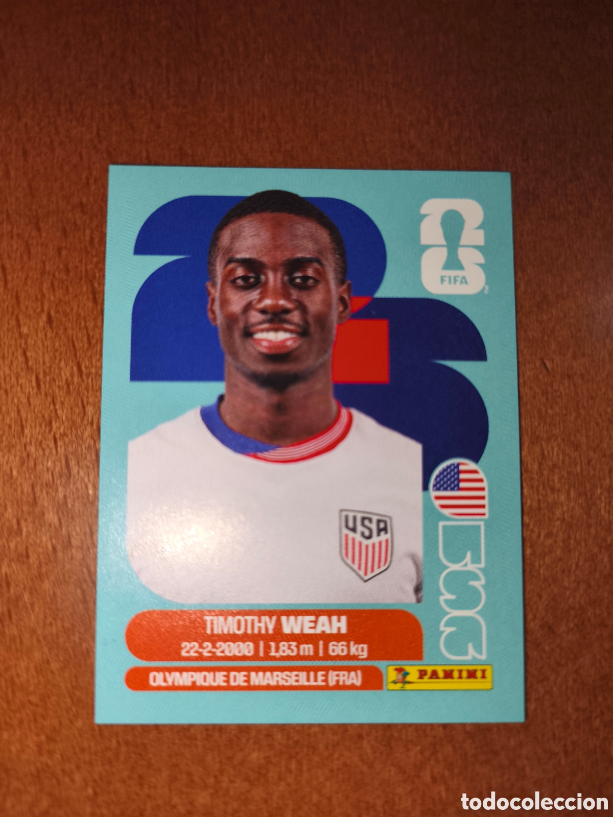 Cromos de F&uacute;tbol: USA12 Timothy Weah USA 12 Fifa World Cup 2026 Estados Unidos