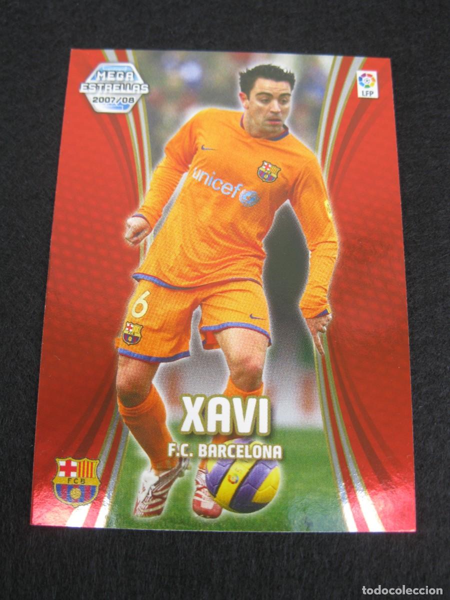 Cromos de F&uacute;tbol: XAVI (F.C. BARCELONA) - N&ordm; 374 - MEGAESTRELLAS - MEGACRACKS 2007-2008 - PANINI - 07-08.