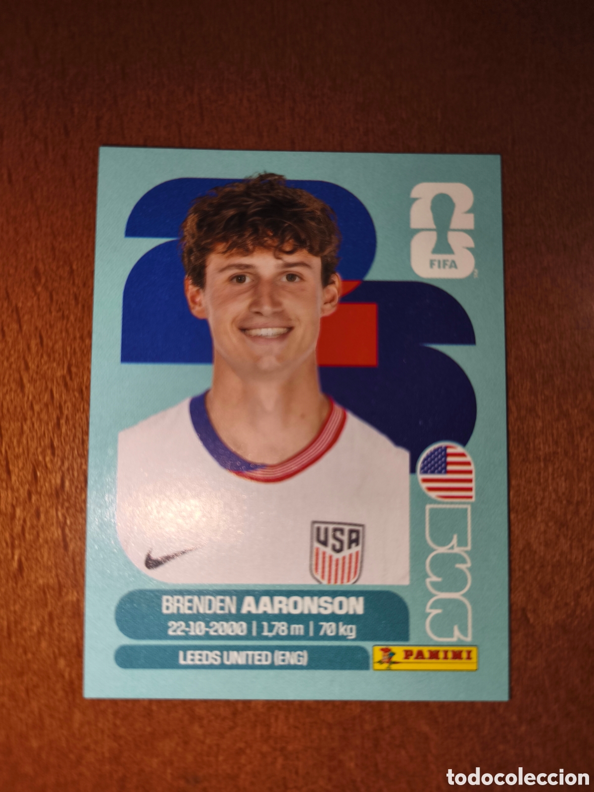 Cromos de F&uacute;tbol: USA17 Brenden Aaronson USA 17 Fifa World Cup 2026 Estados Unidos