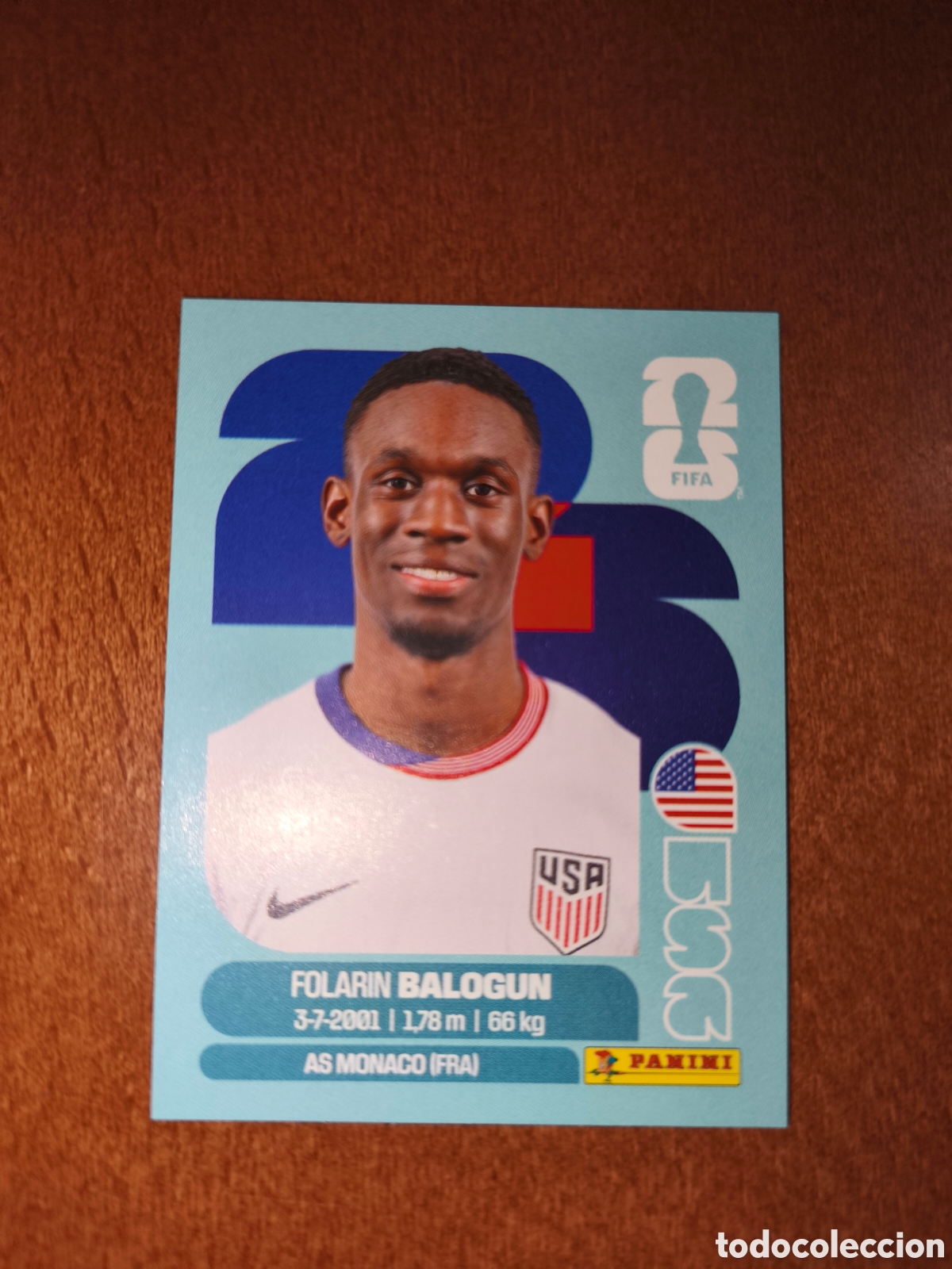 Cromos de F&uacute;tbol: USA20 Folarin Balogun USA 20 Fifa World Cup 2026 Estados Unidos